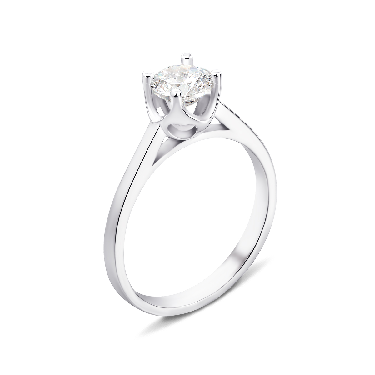 

Серебряное кольцо с фианитом 16.5 размер 1RI59720/2-R