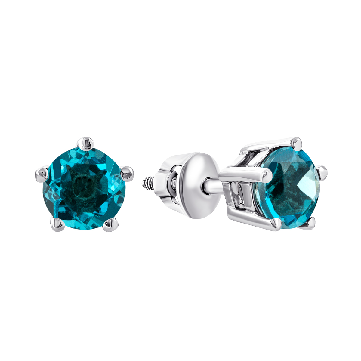 

Серебряные пуссеты с голубым кварцем 2095/9р-QSWB