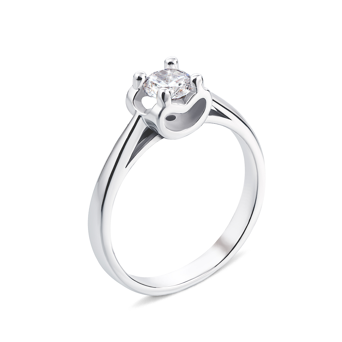 

Серебряное кольцо с фианитом 16 размер 1RI58524-R