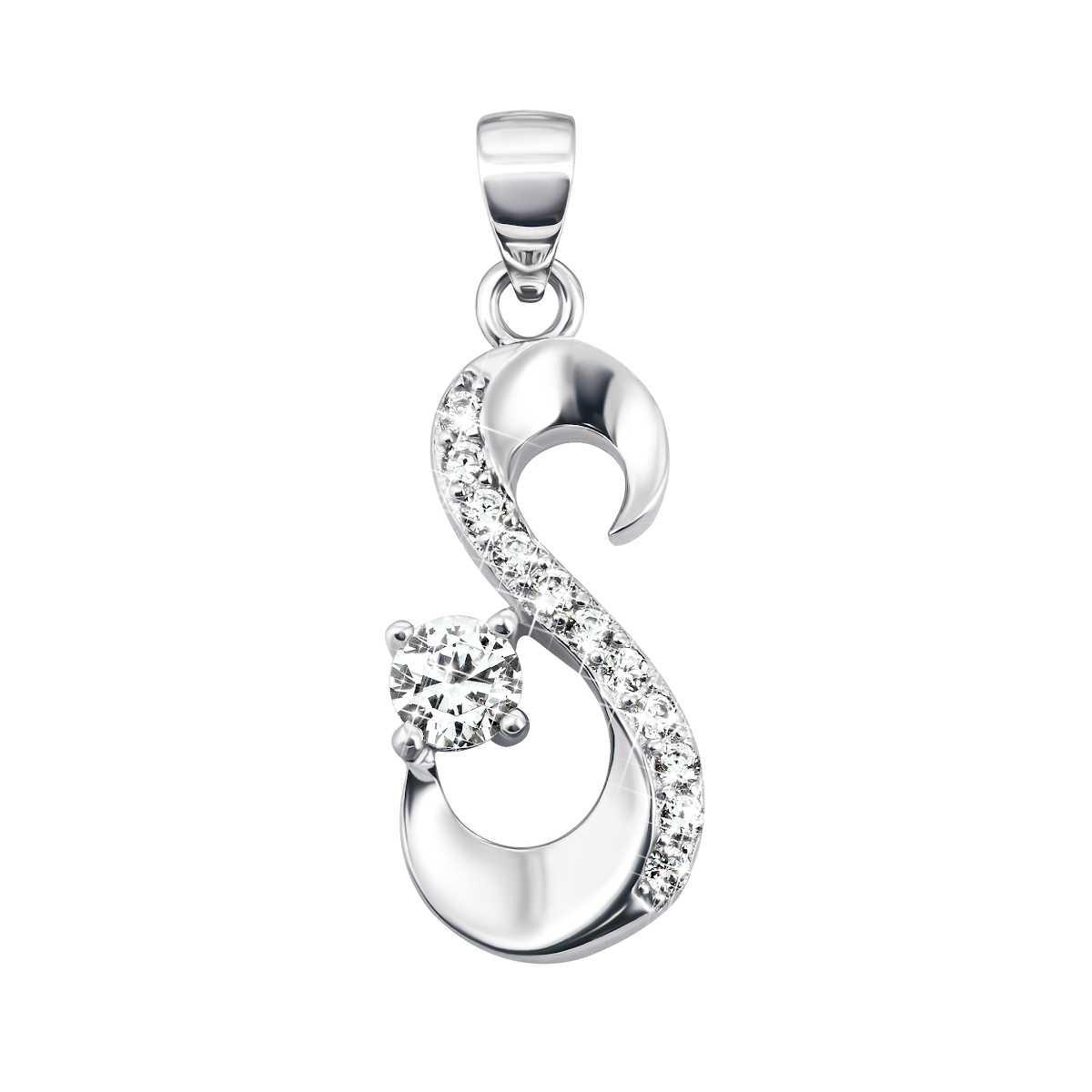 

Серебряная подвеска с фианитами 1PE67010