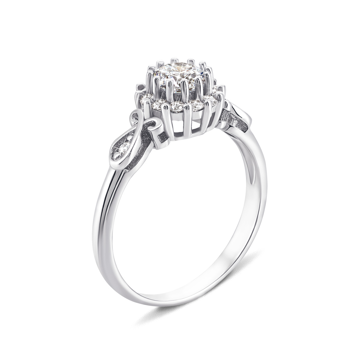 

Серебряное кольцо с фианитами 17 размер 1RI58938-R