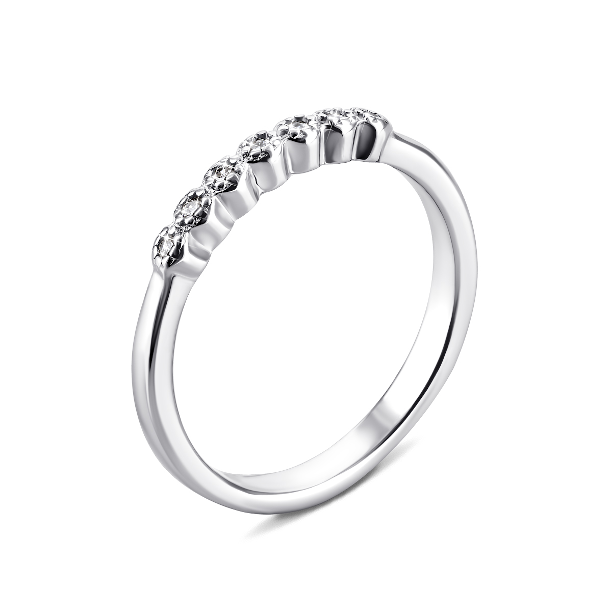 

Серебряное кольцо с фианитами 17 размер LR985-R