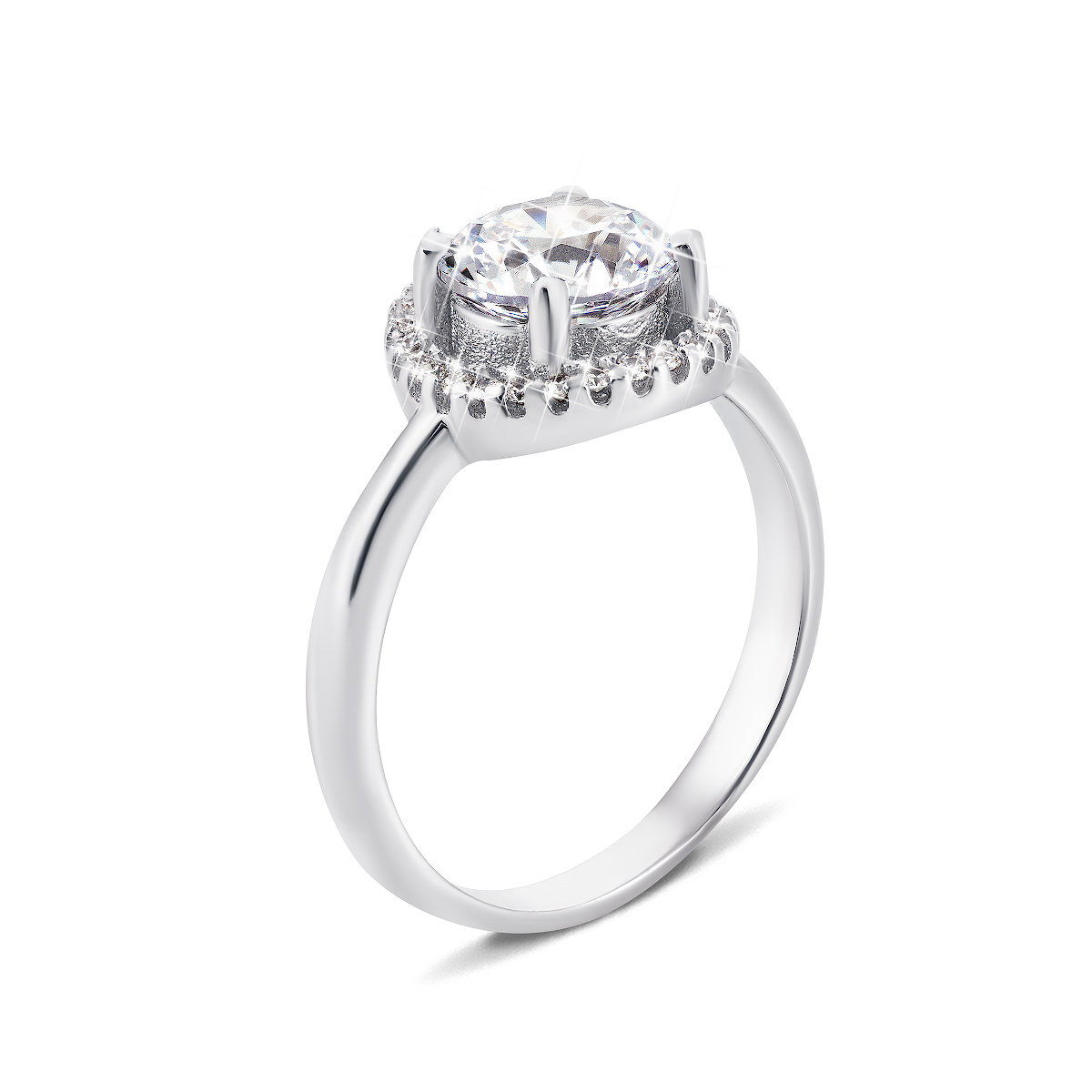 

Серебряное кольцо с фианитами 16 размер 1RI58923-R/12/1