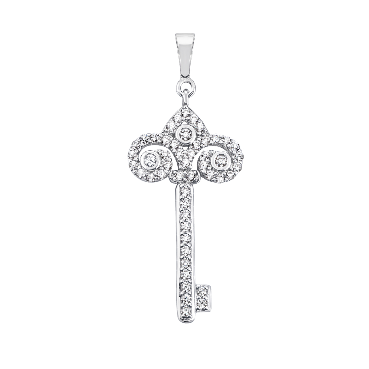 

Серебряная подвеска Ключик с фианитами ЛК-0280р
