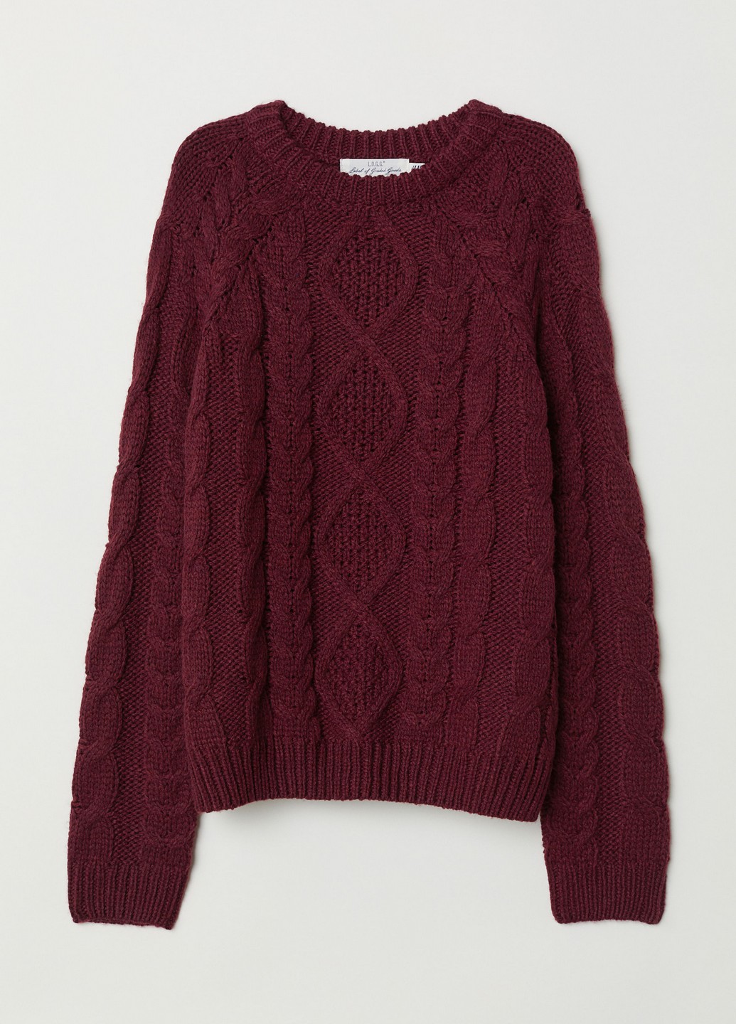 

Джемпер H&M S Бордовый 0647355_борд.