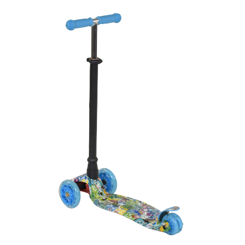 

Самокат детский трехколесный от 3 лет складной со светящимися колесами Best Scooter MAXI (74316)