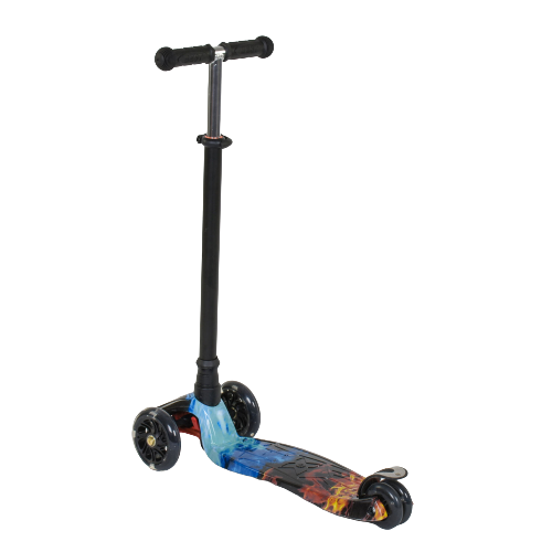 

Самокат детский трехколесный от 3 лет складной со светящимися колесами Best Scooter MAXI (74476)