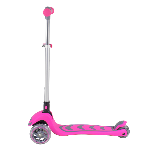 

Самокат детский трехколесный от 2 лет складной со светящимися колесами Best Scooter Розовый (89685)