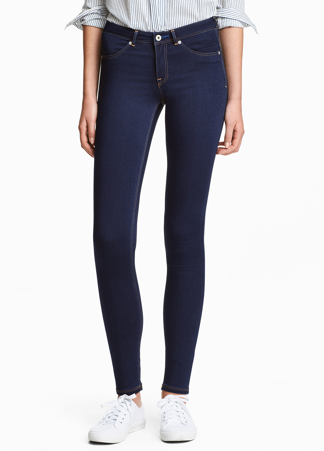 

Джинсы H&M W26L34 Синий 0400246_тем.син._03