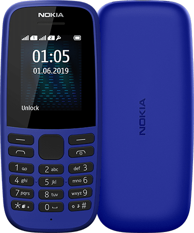 

Мобильный телефон Nokia 105 TA-1203 Single Sim 2019 Blue