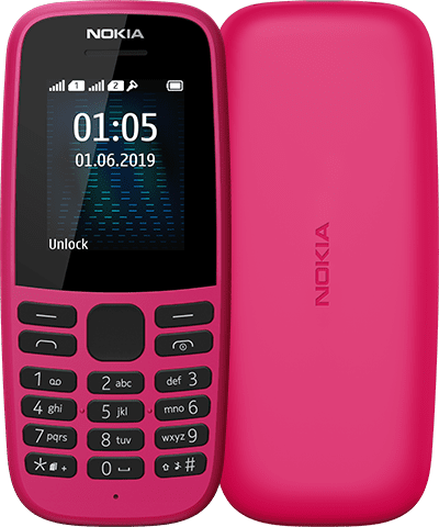 

Мобильный телефон Nokia 105 TA-1203 Single Sim 2019 Pink