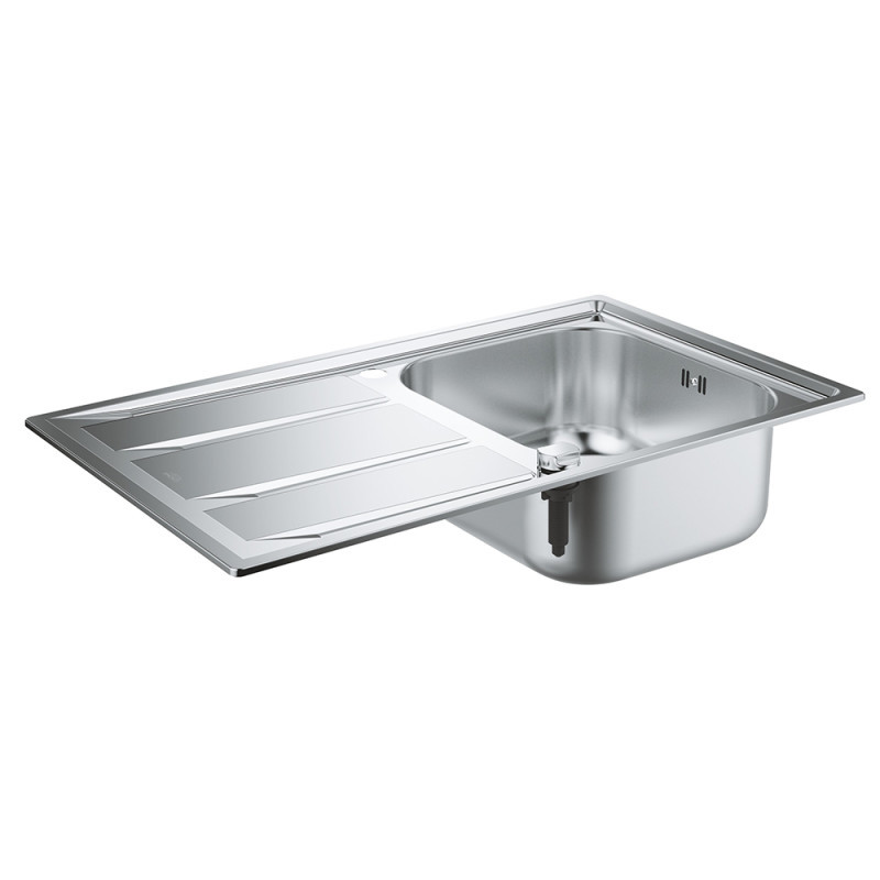 

Кухонная мойка стальная нержавейка Grohe Sink K400 глянцевая сифон в комплекте с мусоросборником 31566SD0