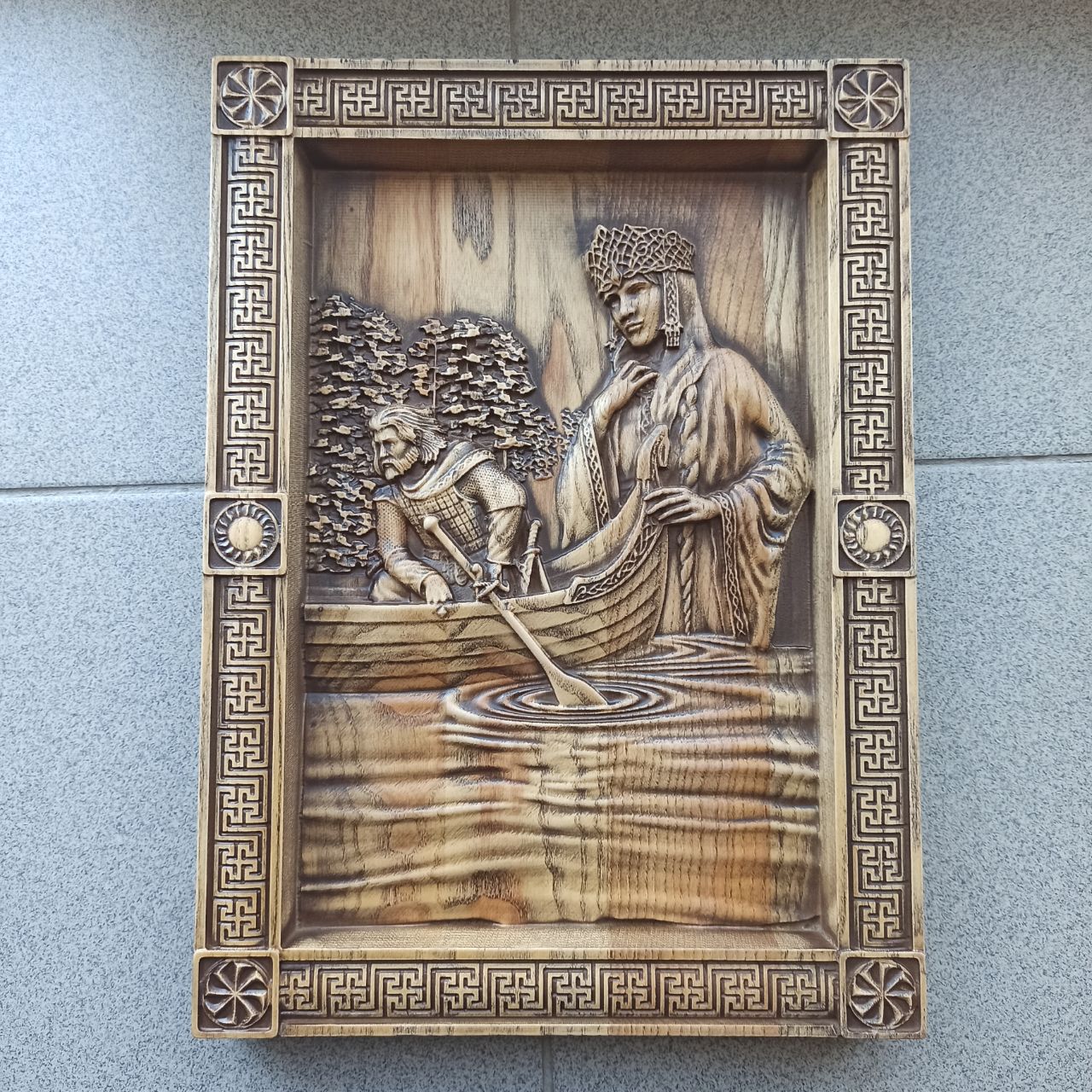 

Панно "Берегиня", Atributlux, 42*30,8 см резное из дерева