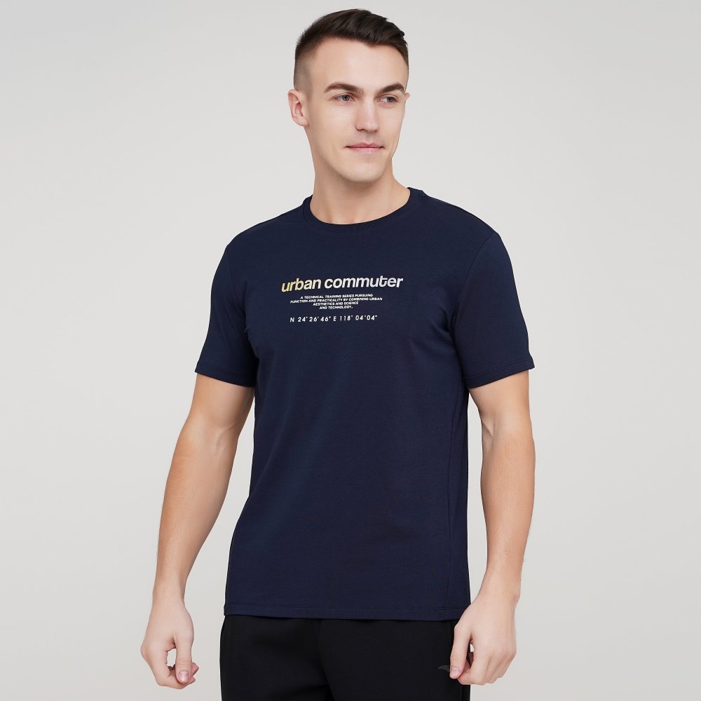 

Мужская футболка Anta Ss Tee Темно-Синий 46 (ant852117112-3)