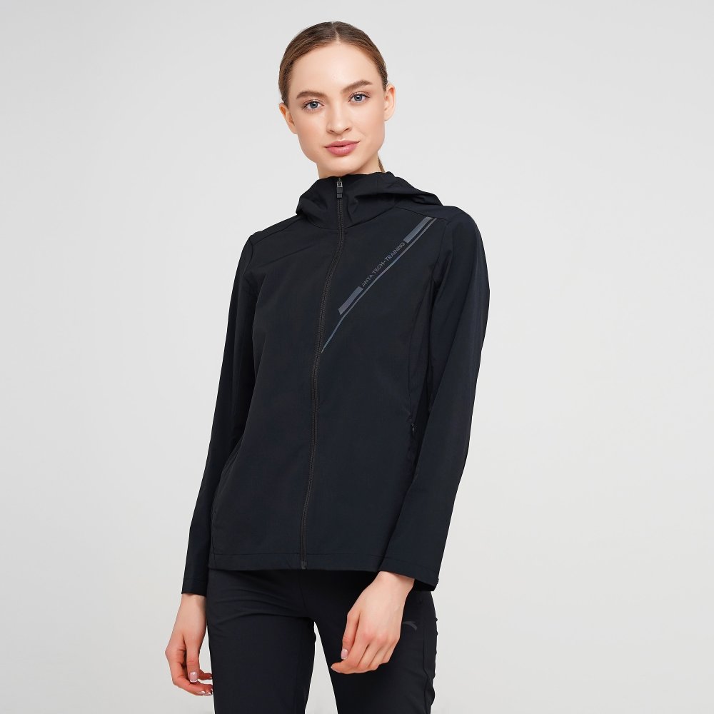 

Женская ветровка Anta Woven Track Top Черный 44 (ant862117618-3)