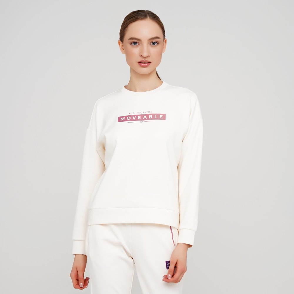 

Женский свитшот Anta Sweatshirt Белый 46 (ant862117709-1)