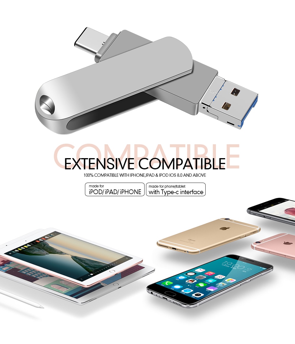 Флешка Flash Drive 256 Gb гб 3в1 Type-C, Lightning, Usb для Apple iPhone,  MacBook, Android и ПК – фото, отзывы, характеристики в интернет-магазине  ROZETKA от продавца: ASV-MARKET | Купить в Украине: Киеве,