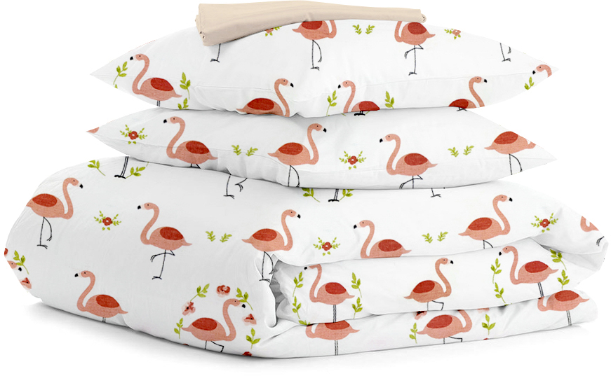 

Комплект постельного белья Cosas 200х220 (FlamingoFlowers_EL-Beige_200)