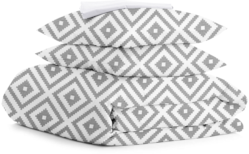 

Комплект постельного белья Cosas 160х220 (OrnamentGrey_El-White_160)