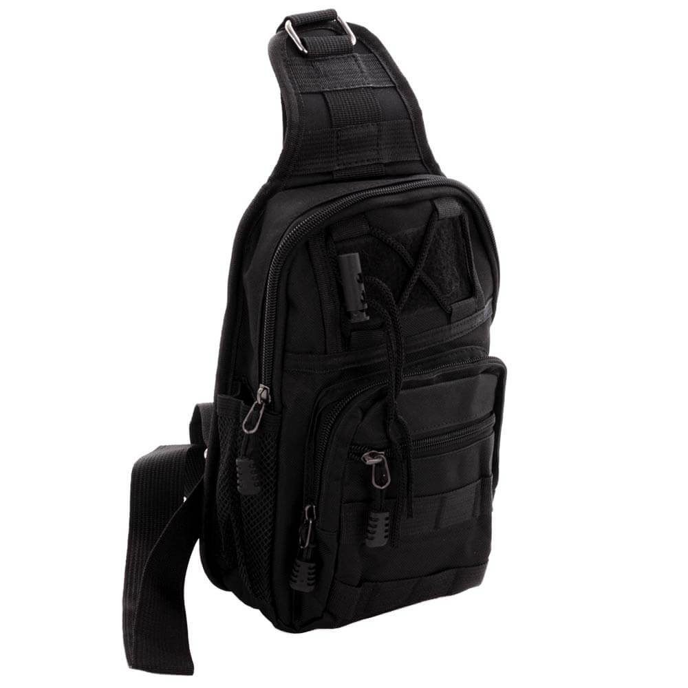 

Сумка мужская кобура через плечо тканевая Gorangd черная (926 black)
