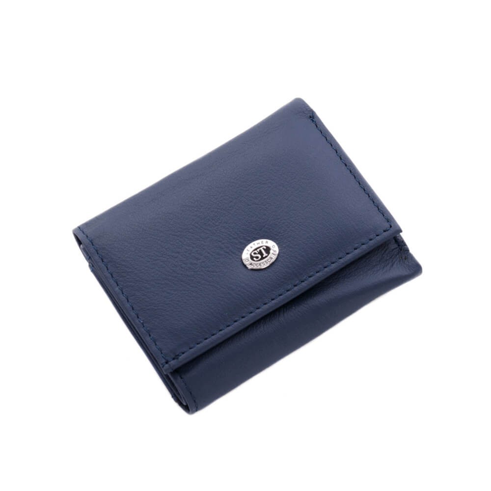 

Кошелек женский ST кожаный синий (440 blue)