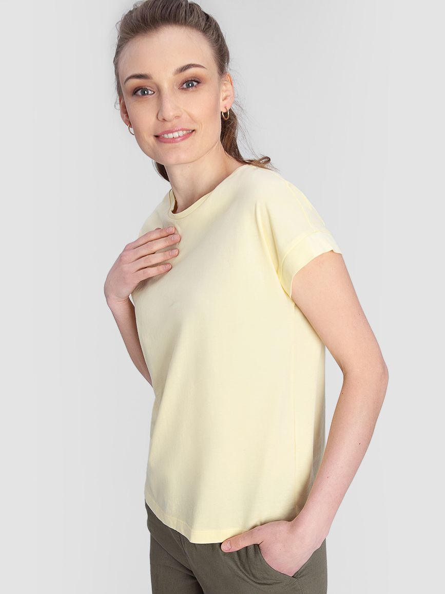 

Футболка O'STIN Casual X4RN0ZK10P M Светло-желтая