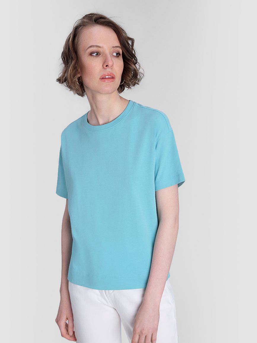

Футболка O'STIN Casual ZVD48USI8C M Лазурная
