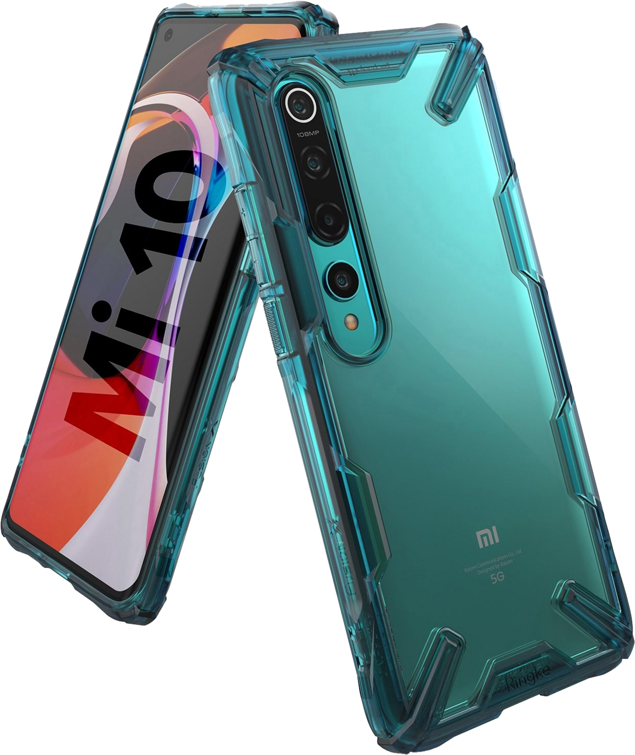 

Панель Ringke Fusion X для Xiaomi Mi 10/Mi 10 Pro Turquoise Green