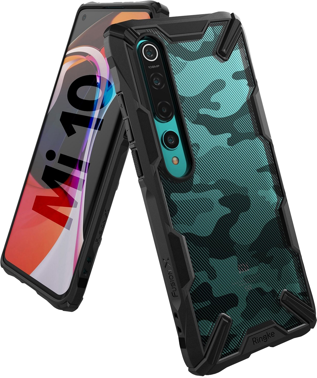 

Панель Ringke Fusion X Design для Xiaomi Mi 10/Mi 10 Pro Camo Black