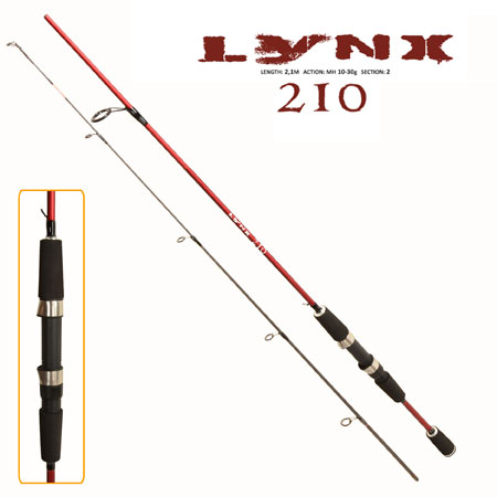 

Удилище спиннинговое штекерное Sams Fish Lynx FF23631 2.1 м 10-30 г 2 к