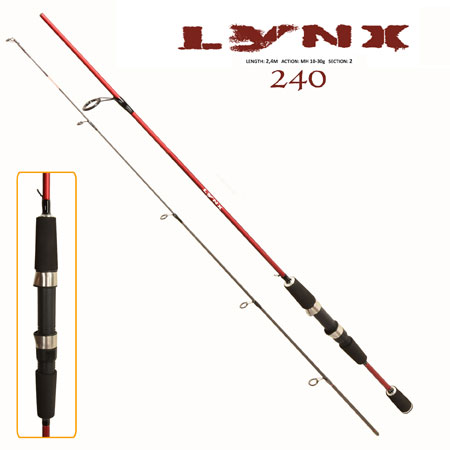 

Спиннинг штекерный "Lynx" 2.4м 10-30г 2к Stenson FF23632