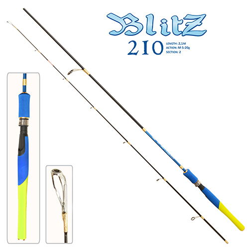 

Спиннинг штекерный Sams Fish Blitz FF23623 2.1 м 5-20г 2к