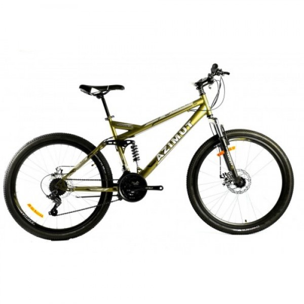

Детский Горный Велосипед Azimut RACE 26'' Рама 18" (Рост от 140 до 170 см) 21 Скоростей Золотистый