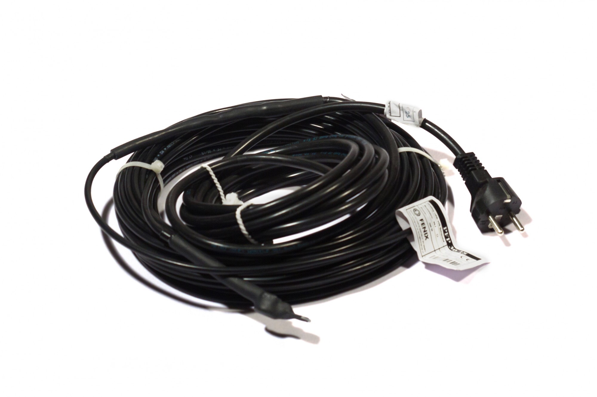 

Кабель Fenix PFP 30 Вт/м со встроенным термостатом для обогрева кровли, труб и водостоков длина 18