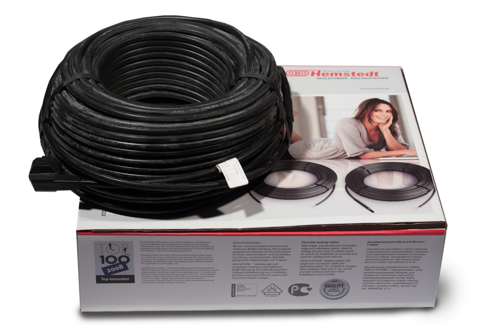 

Кабель для наружного обогрева труб водостоков и крыш Hemstedt DAS 30 Вт/м длина 49 м