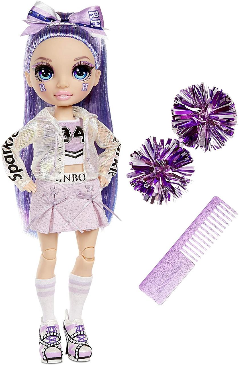 

Кукла Рейнбоу Хай Вайолет Уиллоу Чирлидер Rainbow High Cheer Violet Willow – Purple Cheerleader Fashion Doll
