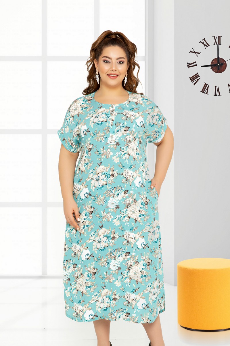 

Платье Cocoon  22346 Turquoise, Платье Cocoon 4XL 22346 Turquoise