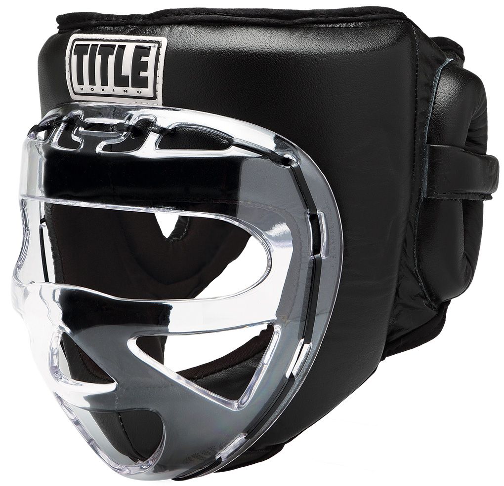 

Боксерский шлем Title Faceshield No-Contact Headgear L Black