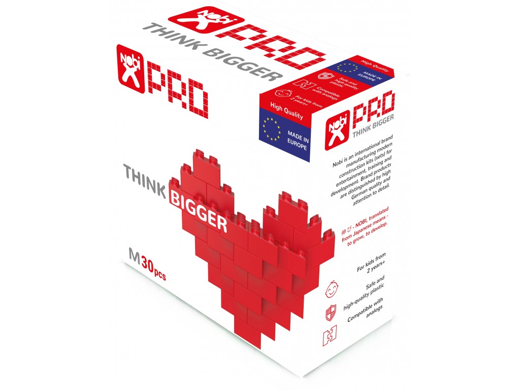 

Конструктор NOBI "Pro М 30", красный, 30дет., в коробке 19*19*9см (10.22.30.001)