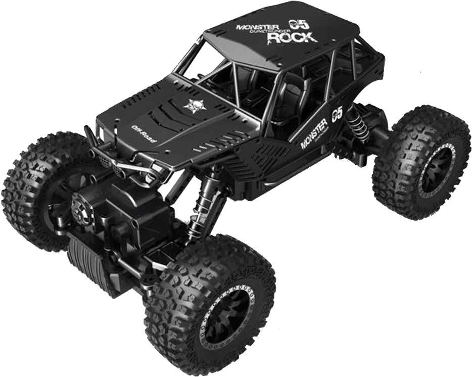

Автомобиль OFF-ROAD CRAWLER на р/у – TIGER (матовый черный, аккум. 4,8V, метал. корпус, 1:18, в коробке 29*19*25см. (SL-111RHMBl)