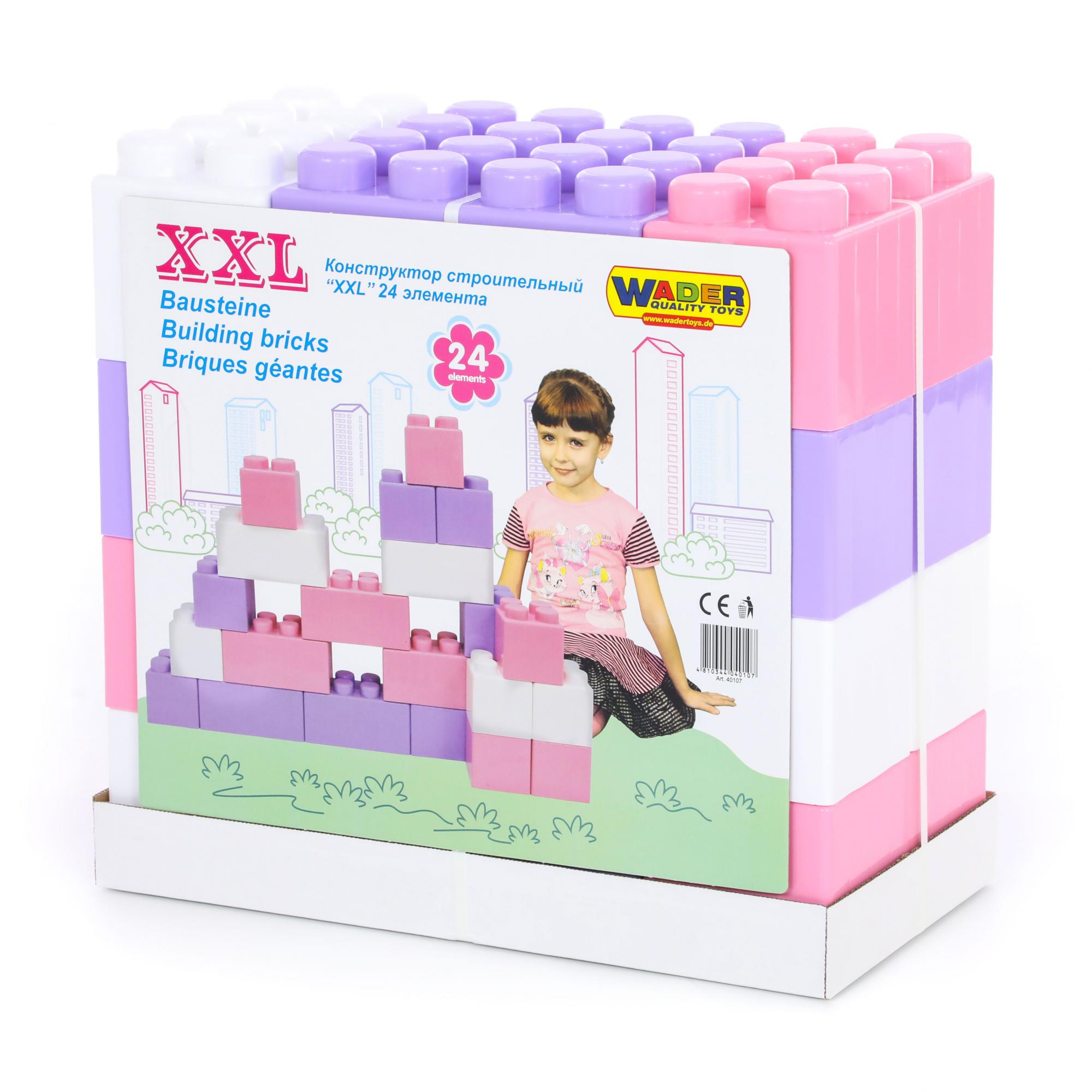 

Конструктор строительный "XXL", 24 элемента, 45*23*42см, ТМ Полесье (1шт) (40107)