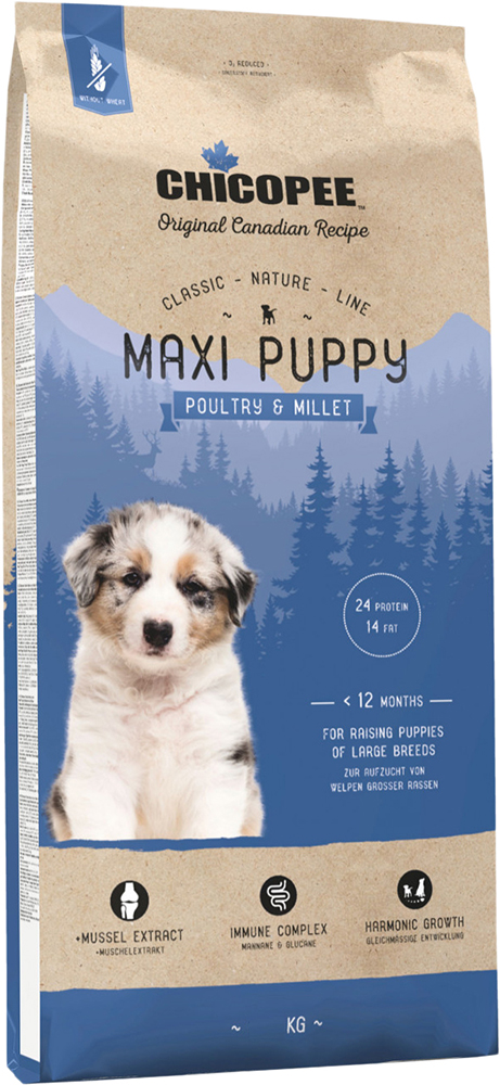 

Сухой корм Chicopee CNL Maxi Puppy Poultry & Millet с птицей и просом 2 кг