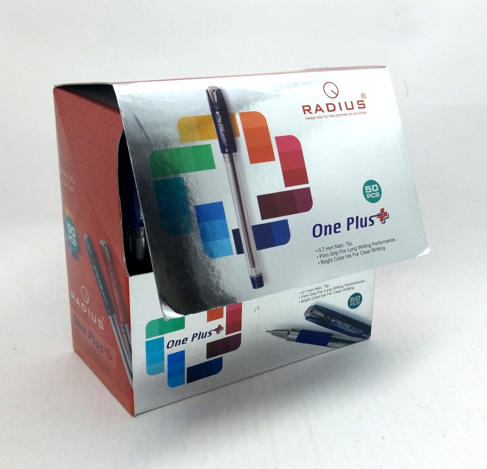 

Ручка One Plus шариковая ЦЕНА ЗА УП. 50ШТ, синяя, в коробке 10*15*6см, TM "Radius" (One Plus 50шт.син.)