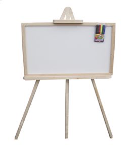 

Мольберт немагн., на 3-ножках, 2-сторон.(для мела и маркеров), сосна, 48*35см., в коробке52*51*3см (M324835)