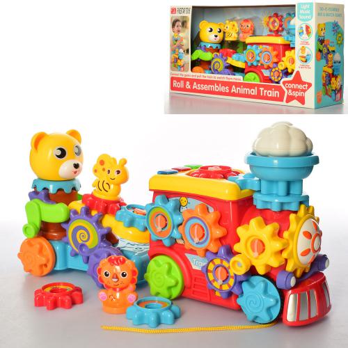 

Игра Паровоз, 41см, каталка, музыка, звук, свет, шестеренки, в коробке 50*25,5*14см (35864)