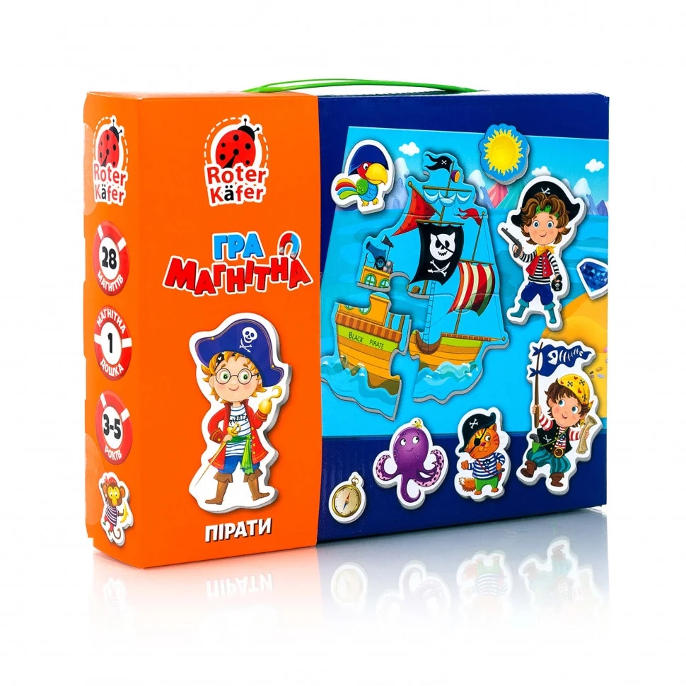 

Игра настольная "Магнітна гра. Пірати" (укр), в коробке 23*18*4.5см, Украина, ТМ Влади Тойс (RK2070-02)