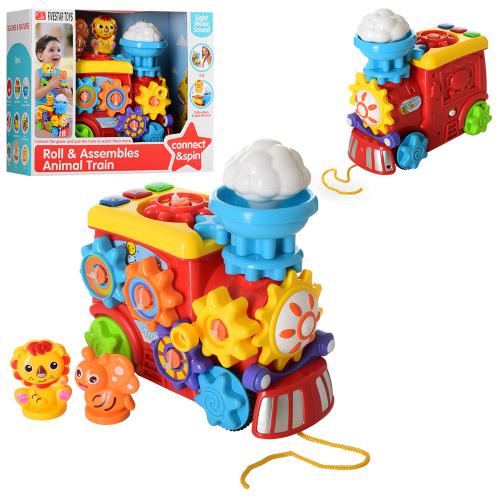 

Игра Паровоз, 21см, каталка, музыка, звук, свет, шестеренки, в коробке 31*26*14см (35862)