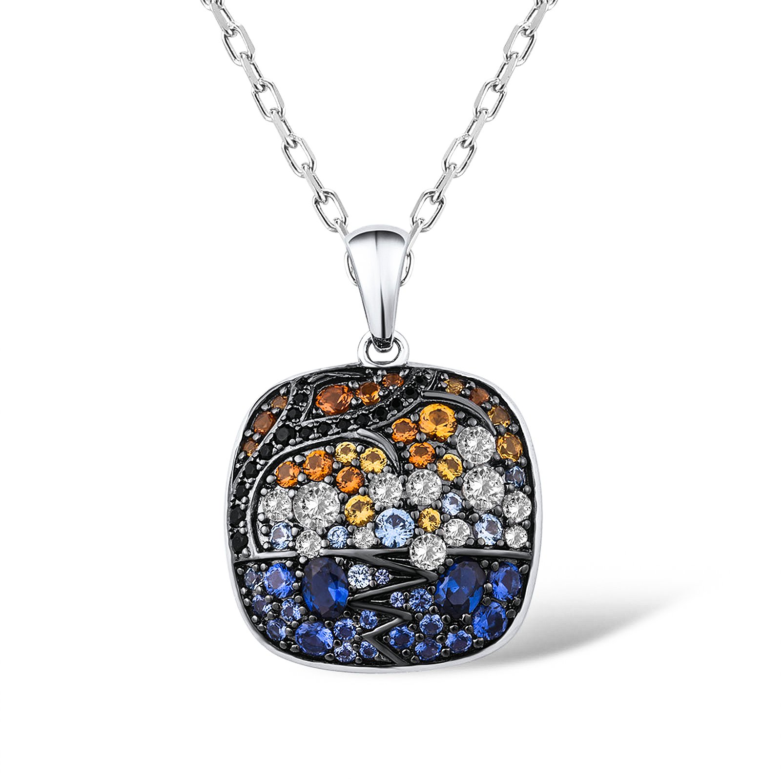 

Кулон из серебра с куб. циркониями 1745114