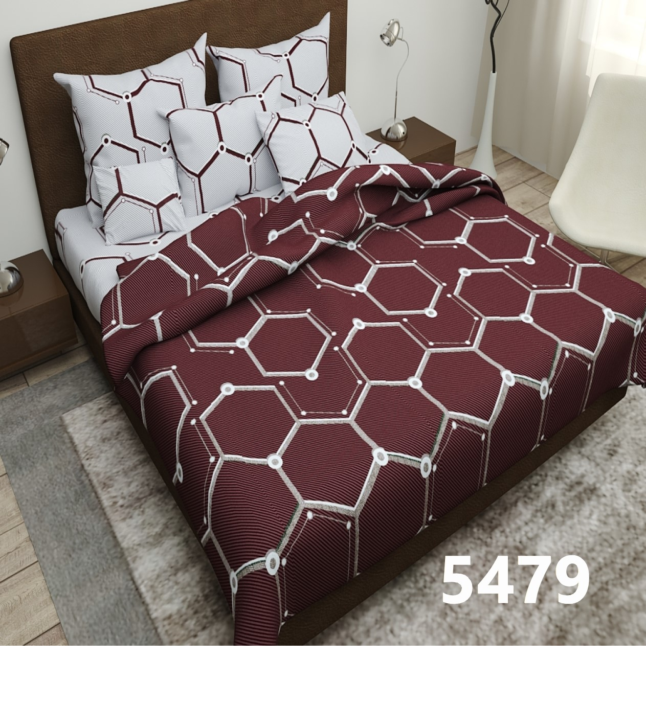 

Комплект постельного белья ранфорс евро Pretty (5479 евро)