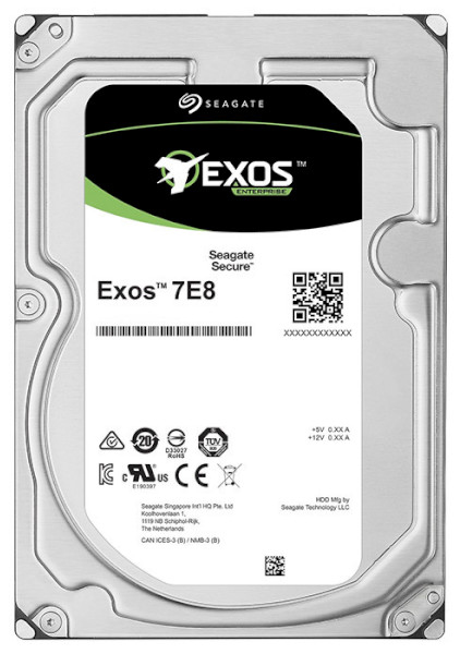 

Жесткий диск Seagate Exos 7E8 2TB 7200rpm 256MB ST2000NM001A 3.5" SATA III